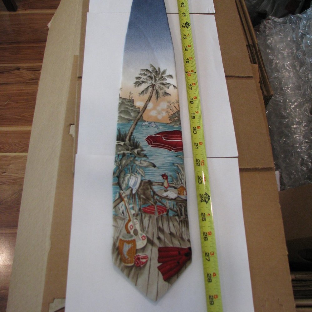 100% silk men's tie "Key West-ish" 15